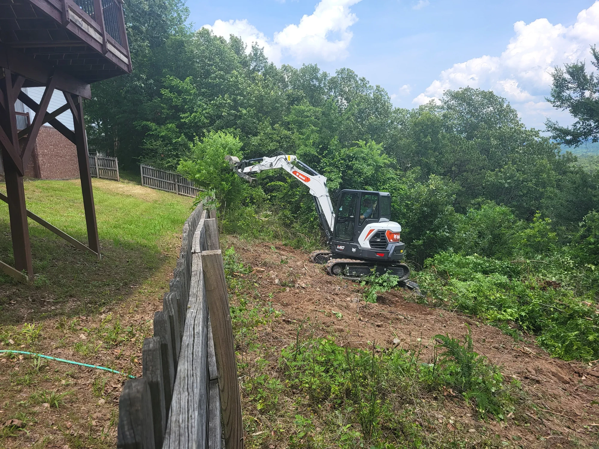Wooded acreage cleared by Kingdom Land Services