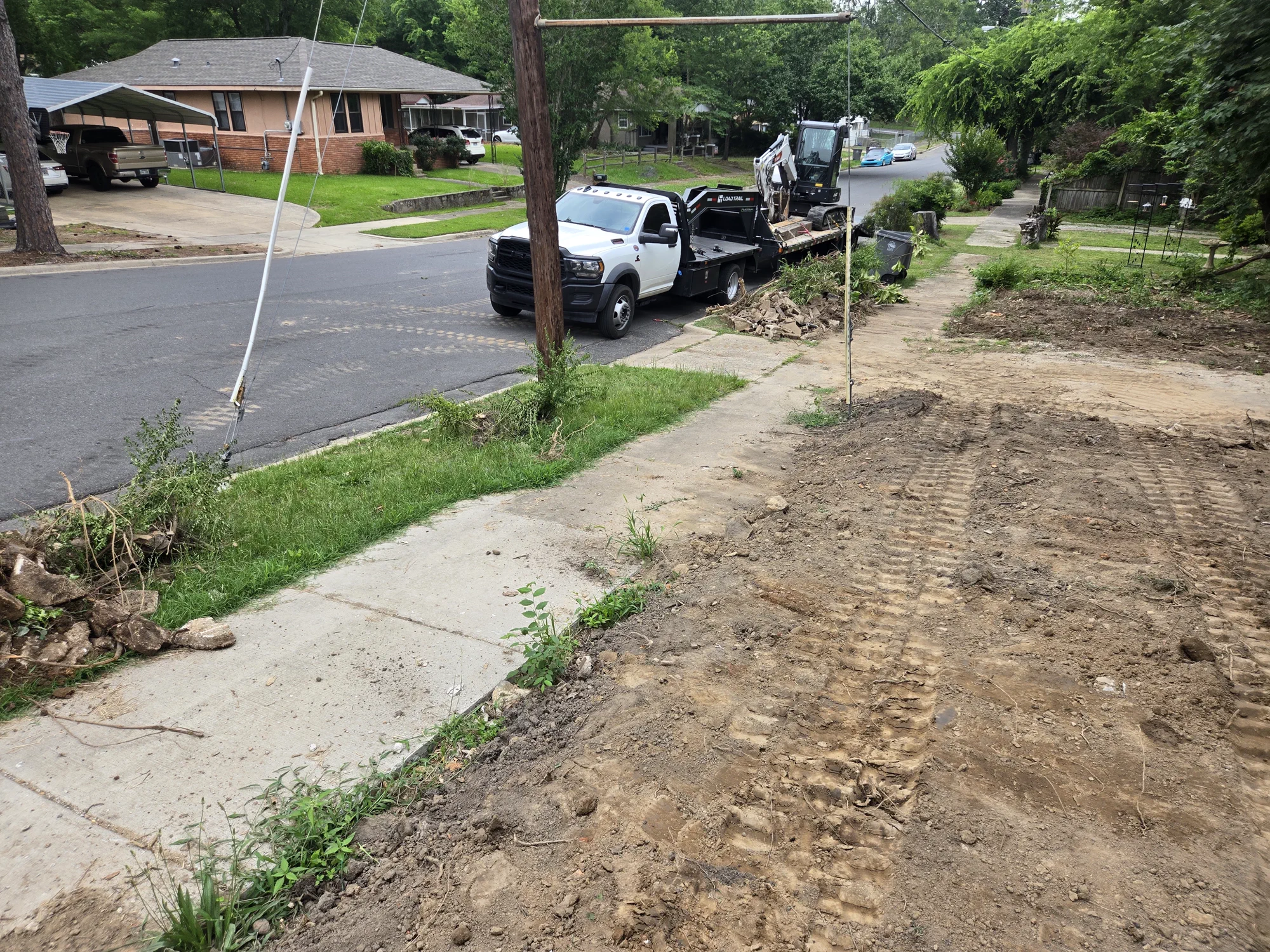 Site cleanup after removal work