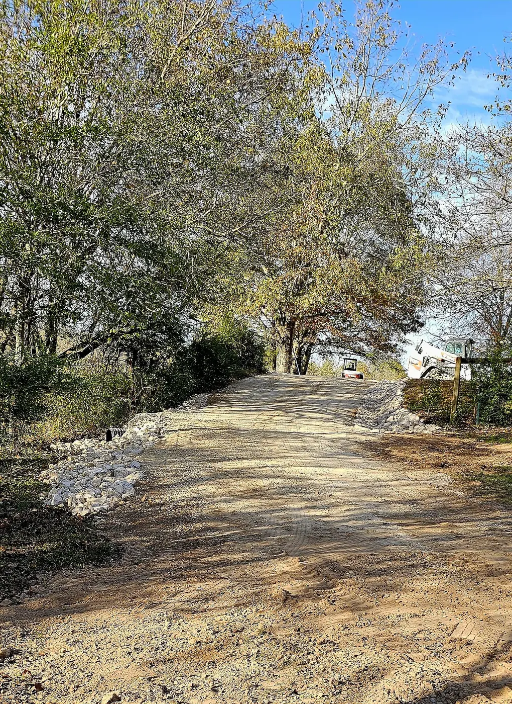 Smoothed access after grading work